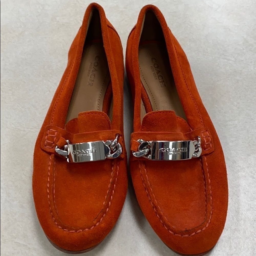 Coach Kimmie Suede loafers size 5 1/2 - Picture 1 of 4